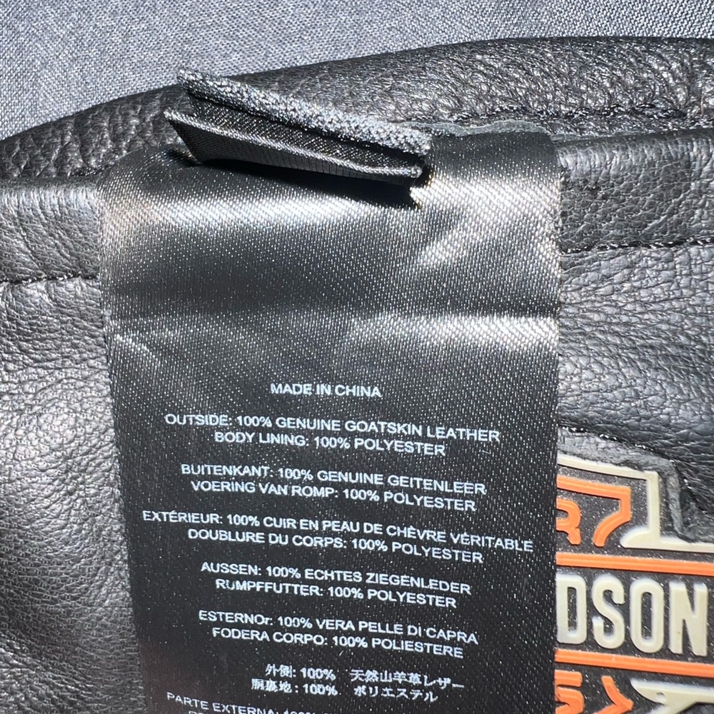 Harley-Davidson Black Riding Gloves - Picture 4 of 5
